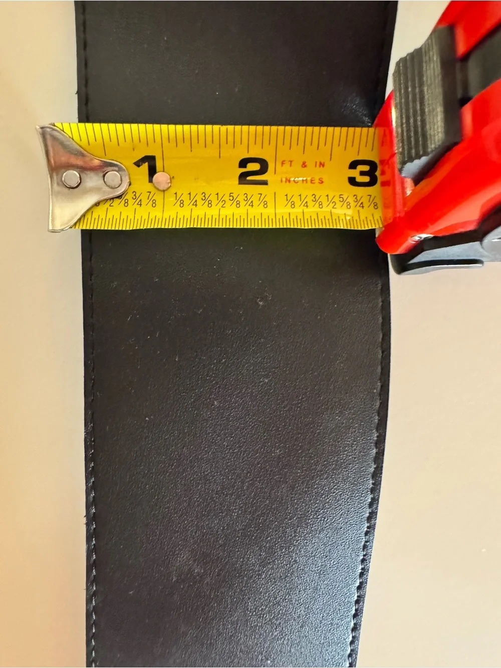 Black Wide Faux Leather Y2K Belt with Metal D-Ring Buckle